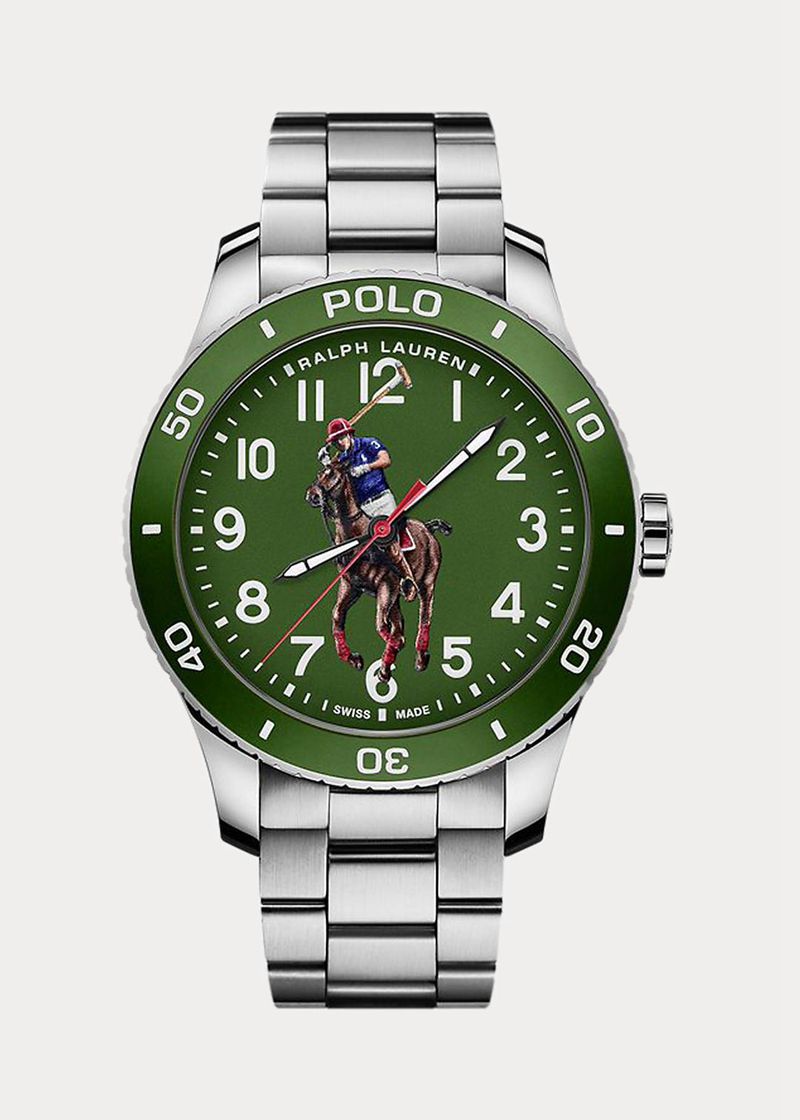 ポロ ラルフ ローレン 時計 レディース 緑 Polo Watch Green Dial Steel Bracelet SKUPX2813